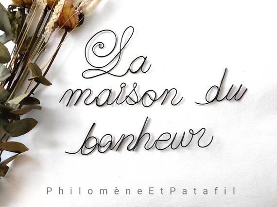Citation Fil De Fer Pesonnalisable Decoration Murale En Fil Etsy France Citation Fil De Fer Pesonnalisable Decoration Murale En Fil Etsy France