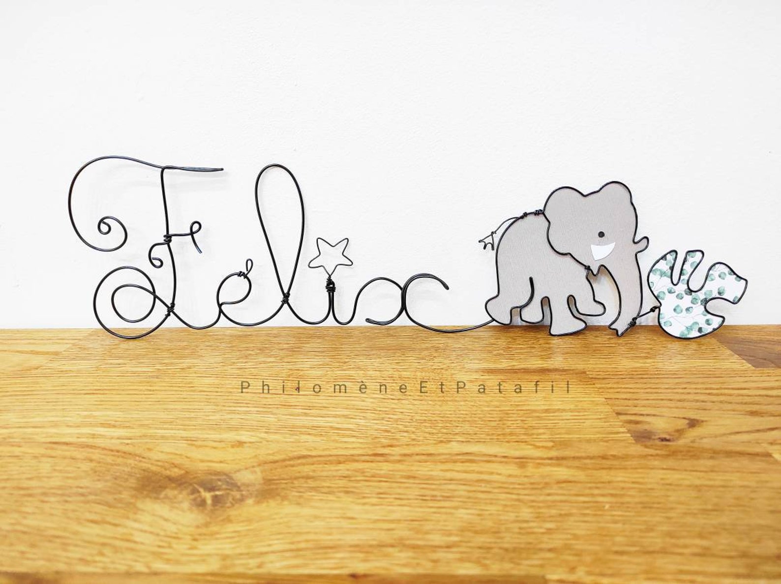 8 lettre avrc elephan courbe enfant