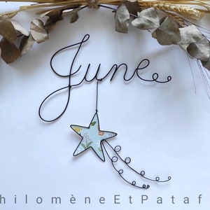 Customizable wire first name Shooting Star wall decoration for children's room image 5