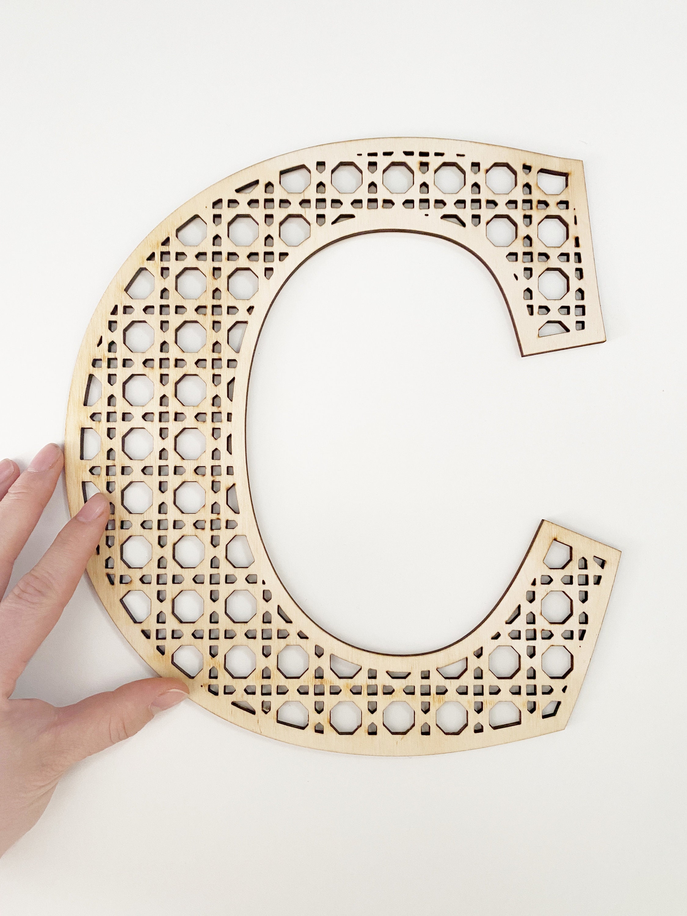 Alphabet and Numbers Rattan Cane Sign, Serif, Digital File, Wooden ...