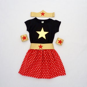 Super Heroine costume, kid costume, wonder girl, super girl costume, super girl, girl superheroine costume