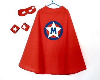 Aangepaste Rode Super Hero Cape, Superheld Kostuum, Children's Super Heroes, Red Superhero Cape, Red Hero Cape, Cape