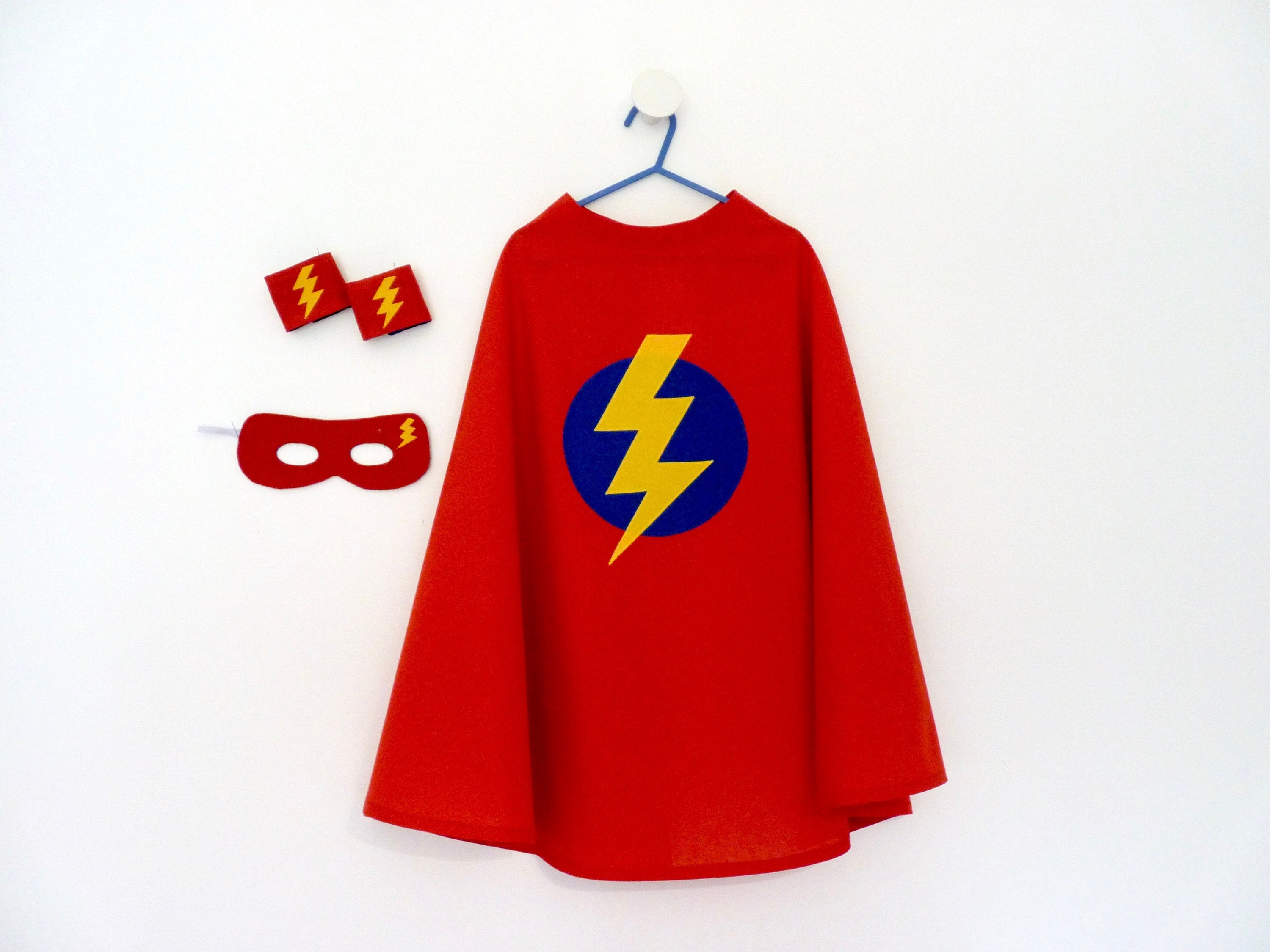 COSTUME BAMBINO SUPEREROE MANTELLO BAMBINI RAGAZZI RAGAZZE 26 - Foto 3