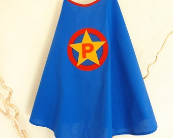 PERSONALIZED Super Hero costume, personalized superhero cape, superhero, personalized blue superhero cape, child costume