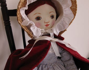 OOAK Victorian style cloth doll