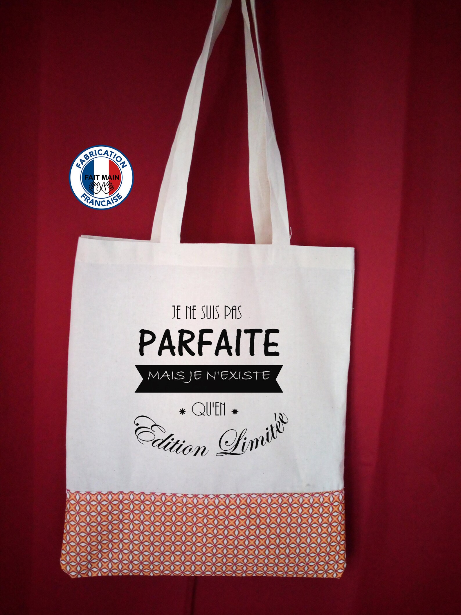 Tote bag à texte personnalisé Etsy