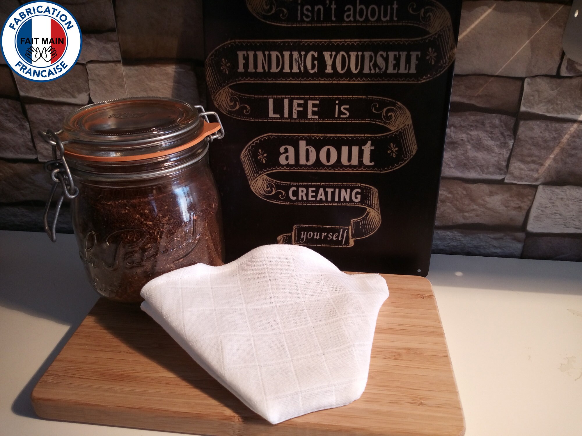 Sachet de Thé - Filtre à Café Lavable Coton Bio