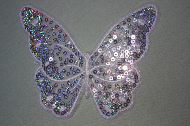 White butterfly thermostick with Butterfly rhinestones