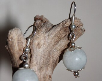 Boucles d'oreilles perle blanc crémeux