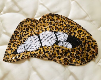 Mouth lips sexy leopard