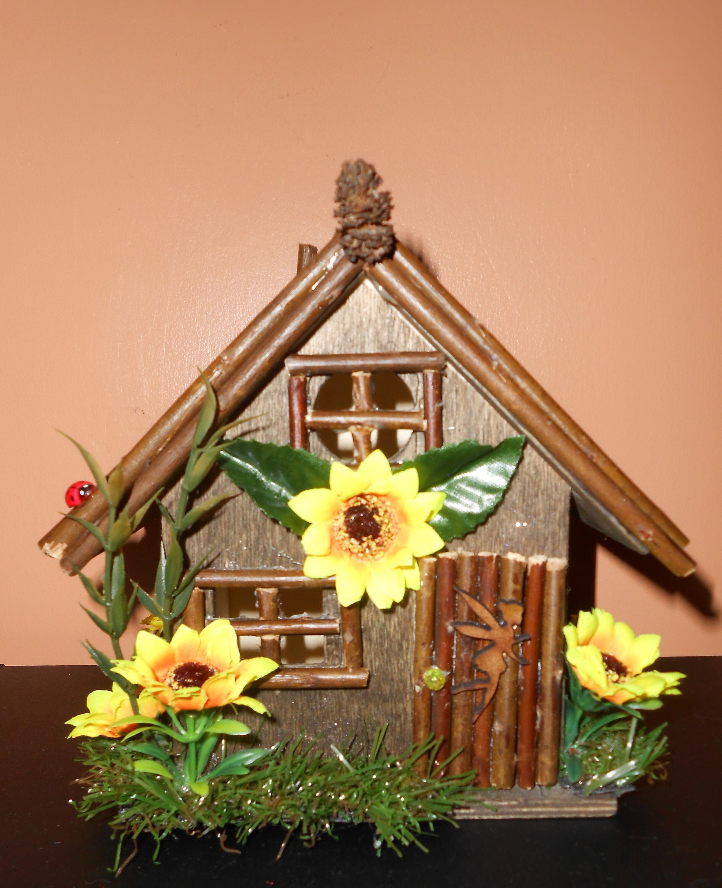 Sunflower Fairy House Etsy