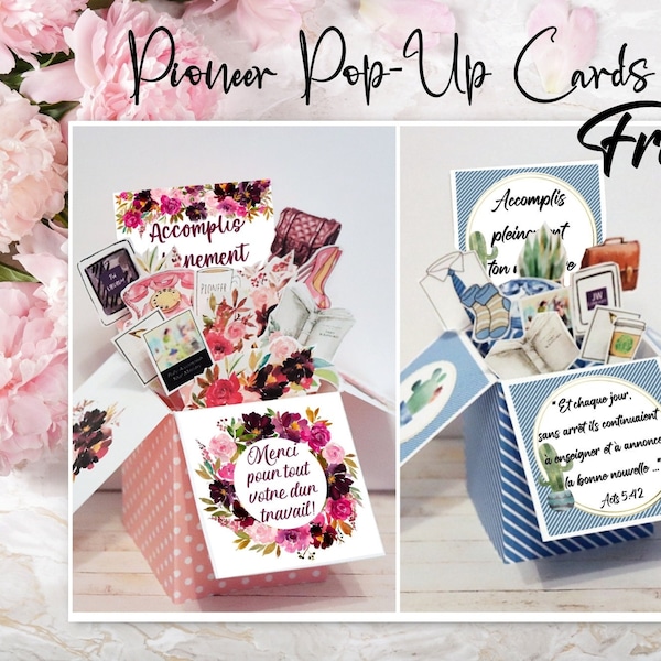 French Pioneer Pop-Up Cards