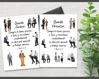 Spanish JW Pioneer and Elder Thank You Cards