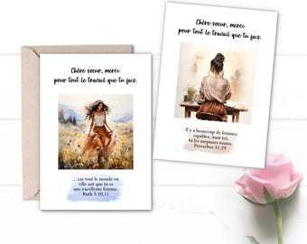 FRENCH Sisters Appreciation Cards & Prints