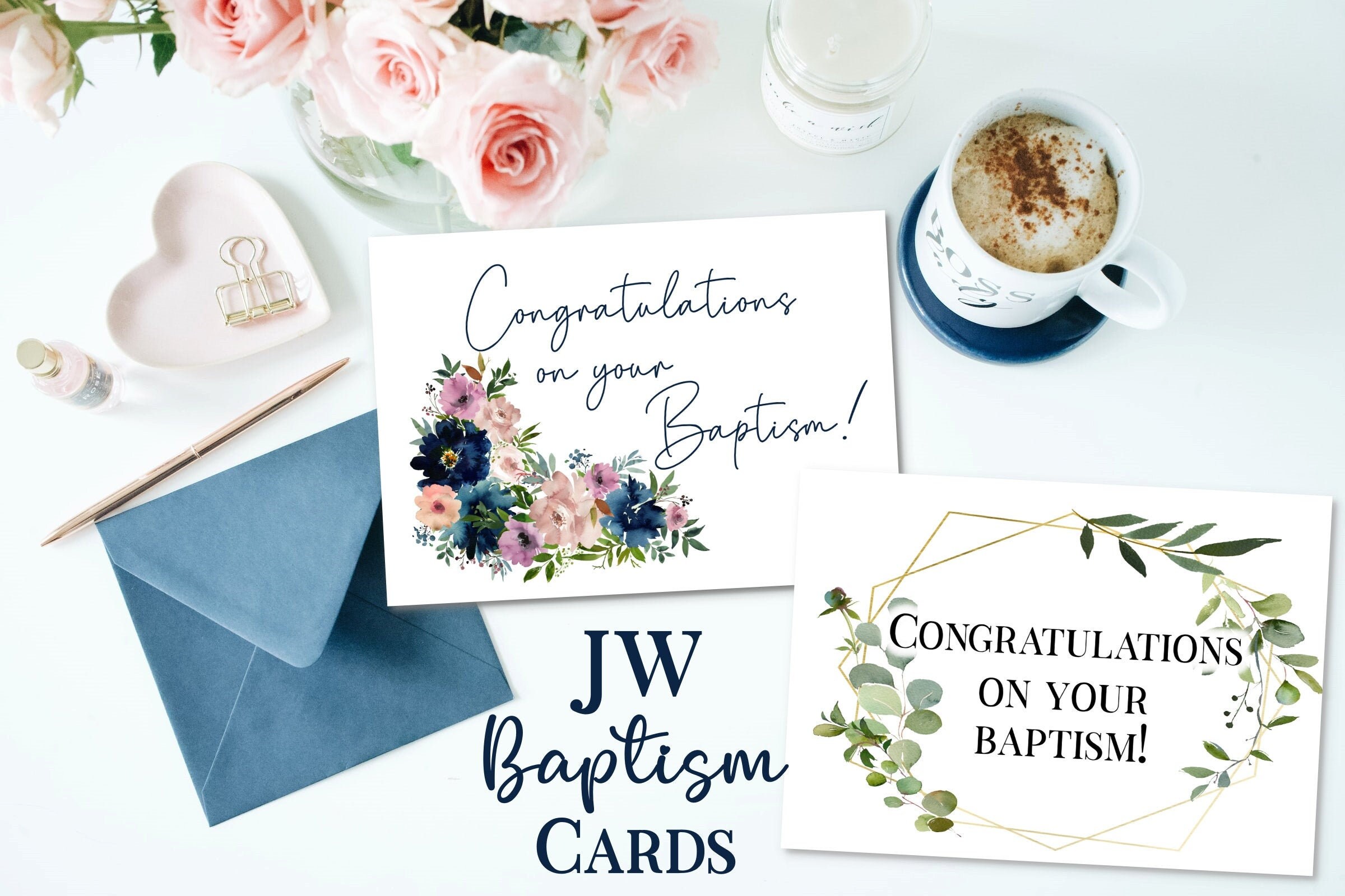 JW Baptism Printable Cards Etsy
