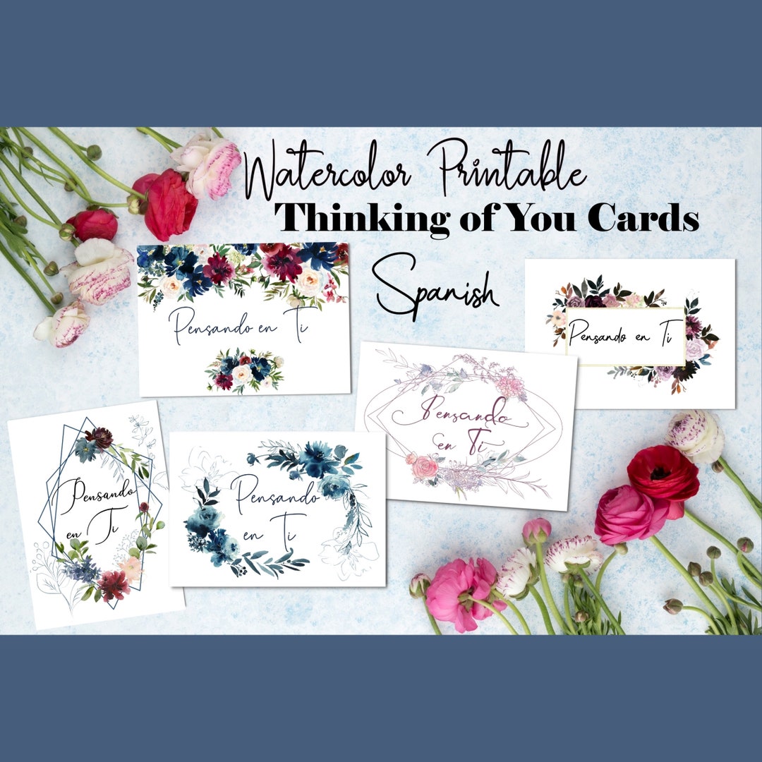 Spanish Thinking of You Cards - Etsy