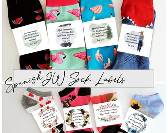 Spanish JW Ministry Sock Labels