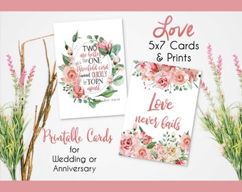 Love Printable Anniversary Cards & Envelopes
