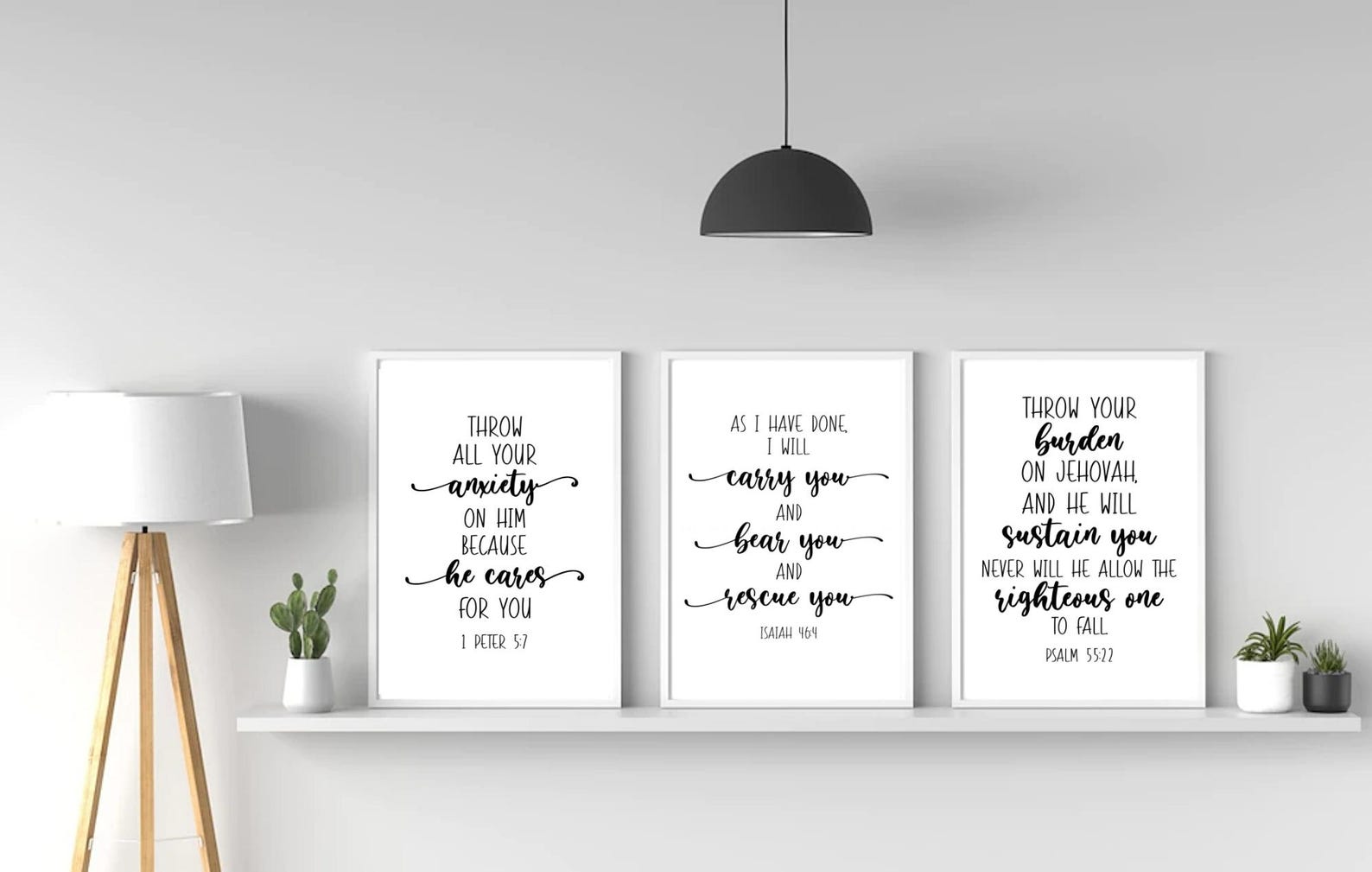 Black and White Scriptures - Printable Wall Art and Cards - Bundle 1 - Etsy