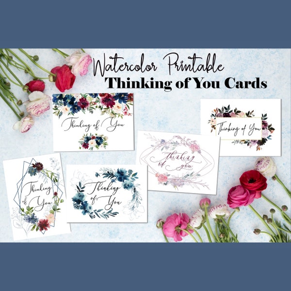 Thinking of You Card Etsy