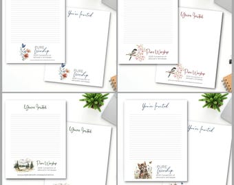 2025 Pure Worship Convention Invitation Stationery Bundle - ALL Designs Included