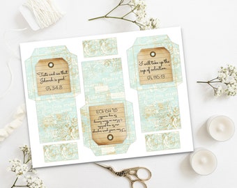 Floral Scripture Teabag Envelopes