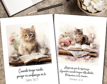 Chatons espagnols et versets encourageants