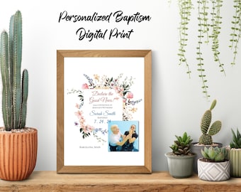 Baptism Print Template - Personalize it yourself!