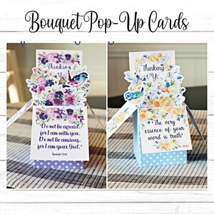 Cartes pop-up bouquet