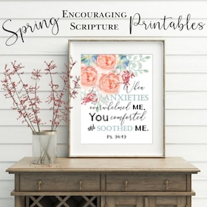 Encouraging Spring Scripture Cards