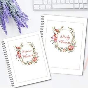 UNDATED JW Floral Study and Service Planners - Printable and Digital