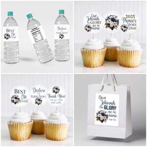 JW Pioneer Party Printables - Floral Azul