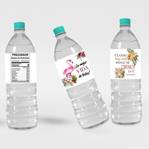 JW Spanish Pioneer Water Bottle Labels