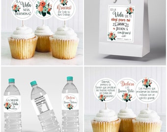 Spanish Pioneer Party Printables - Rust & Green Floral