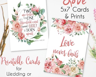 Love Printable Anniversary Cards & Envelopes