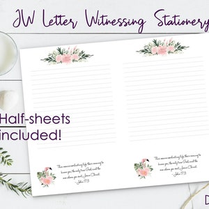 JW Printable Letter Writing Sheets English | Etsy