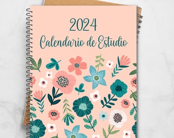 2024 Spanish Vector Flower Study and Service Planners