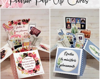 Spanish Pioneer Pop-Up Cards