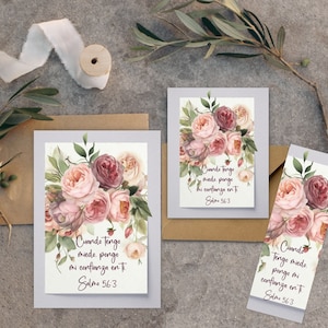 Cartões de Ano de Rosas Espanholas Shabby 2024