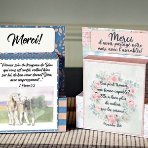 Cartes de remerciement français JW Elder et femmes de Elder
