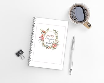 2025 Spanish JW Floral Printable Study and Service Planners
