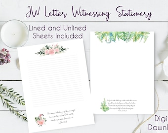 Letter Writing Floral Stationery - English