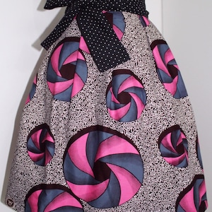 Double-sided pleated skirt with waistband