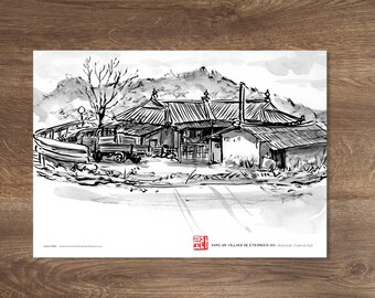 CAMPAIGN korea Print A5 - travel sketch