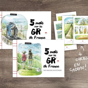 Intégrale : Carnet de voyage - 5 mois sur les GR de France VOLUME 1+2 + 4 cartes en cadeau