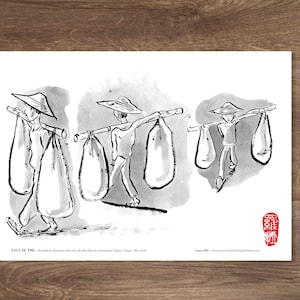 CAMPAGNE Chine Tirage A5 -  croquis de voyage