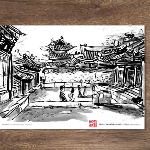 SEOUL #2 A5 print - travel sketch