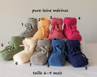 Chaussons Bebe Laine Etsy