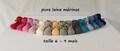 Baby booties, pure merino wool, size 6-9 months, handmade, 15 colors product logo