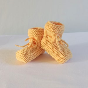 Chaussons bébé, pure laine mérinos, taille 6-9 mois, fait-main, 15 couleurs image 7